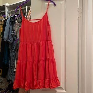 Coral pretty summer Beach dress